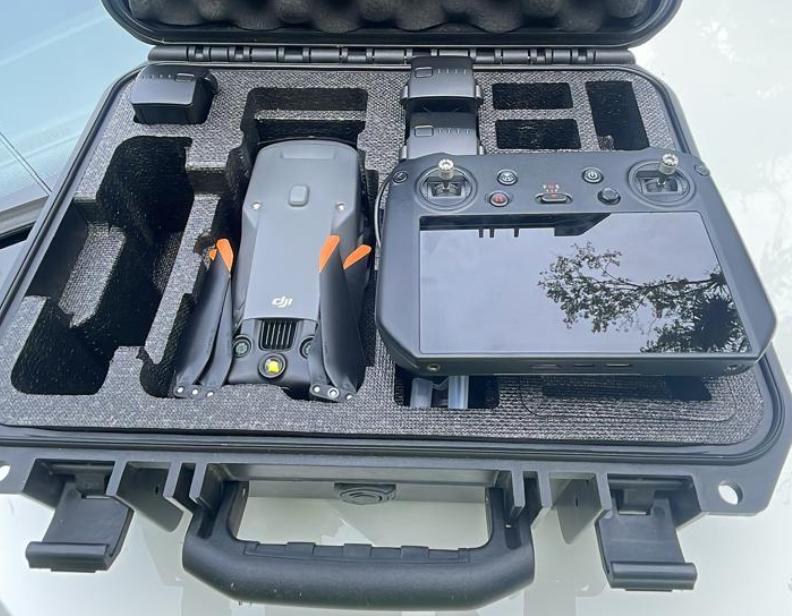 Drone DJI Mavic 3E usado no aerolevantamento fotogramétrico do campus hospitalar