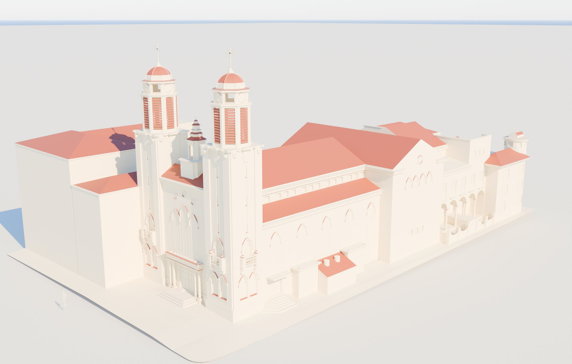Modelo BIM LOD 300 da Igreja Nossa Senhora do Rosário de Ponta Grossa