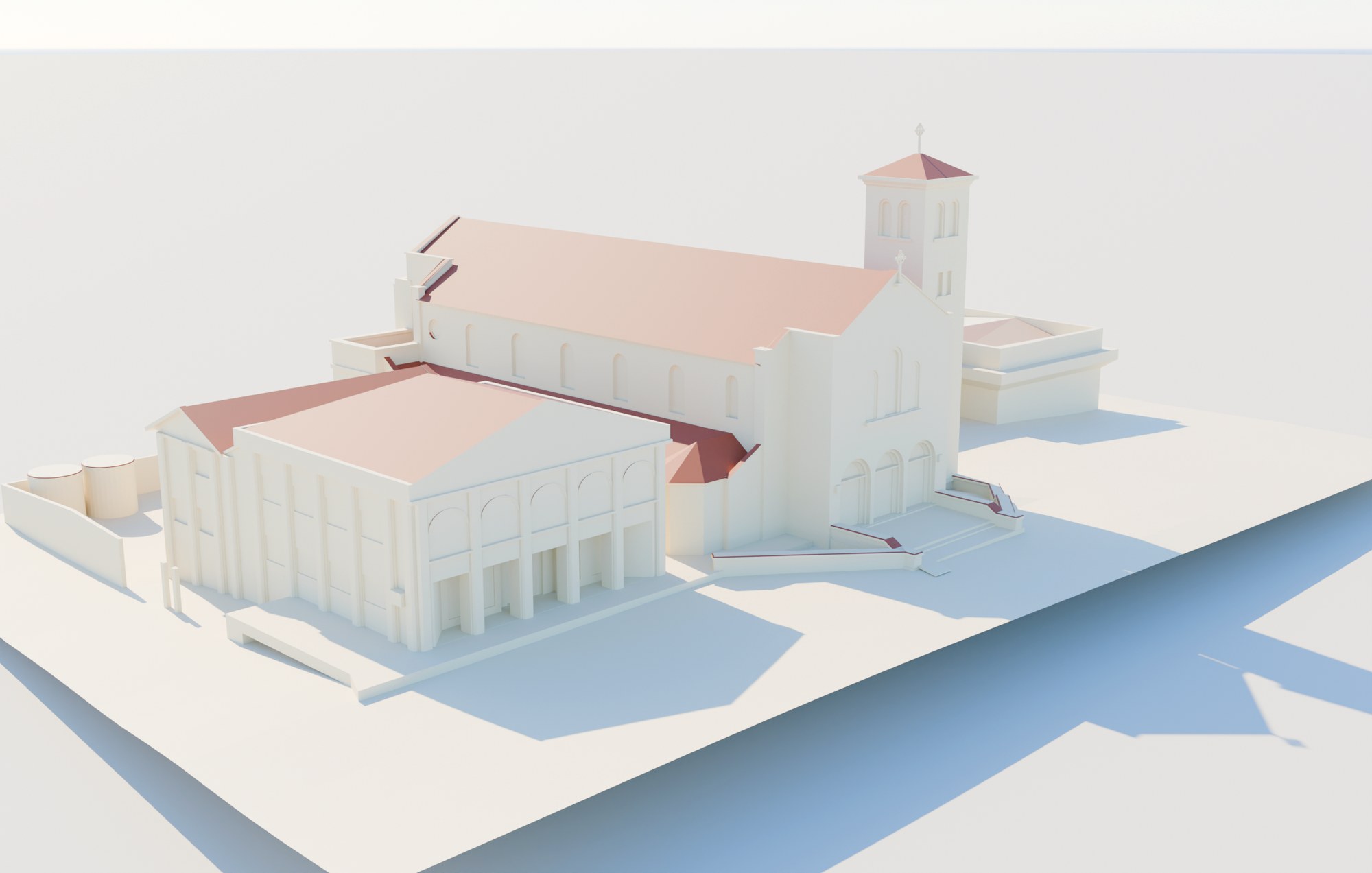 Modelo BIM LOD 300 da Igreja São José de Ponta Grossa
